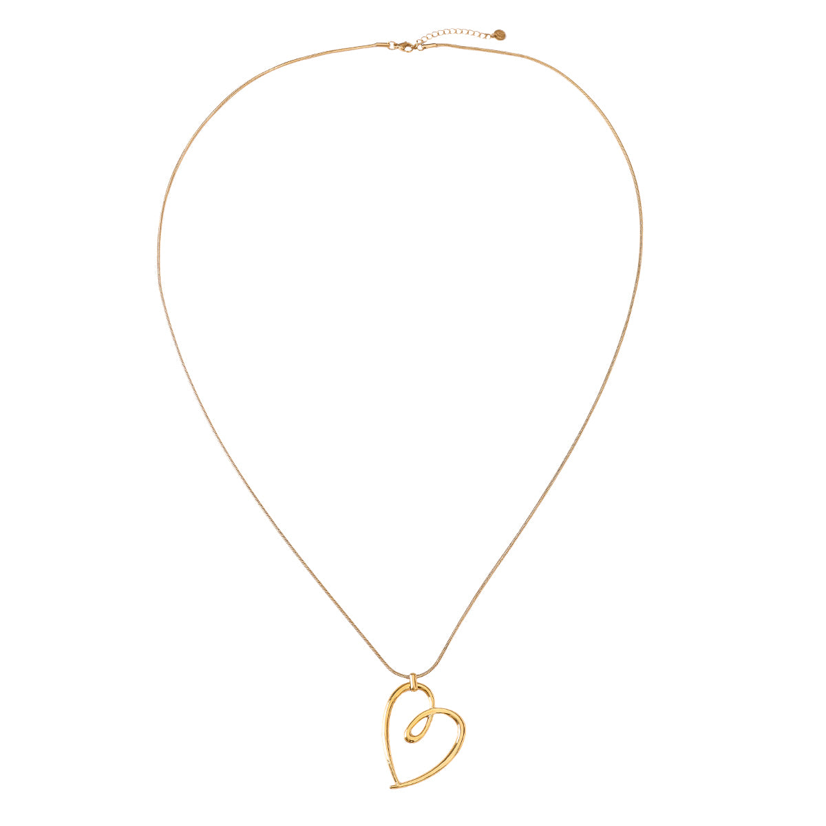 Doodle Hart Ketting - Goud