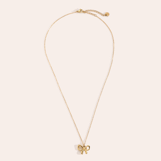 Ketting Met Mooie Strik - Goud