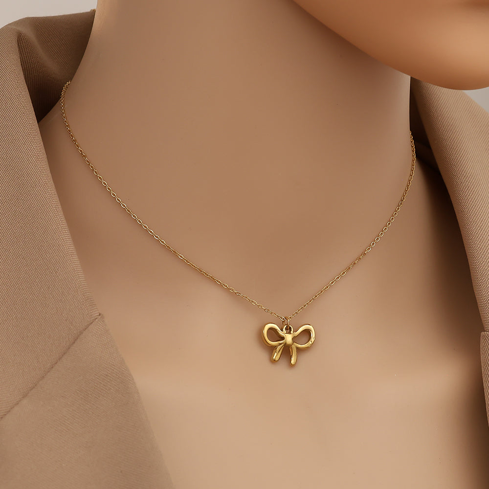 Ketting Met Mooie Strik - Goud