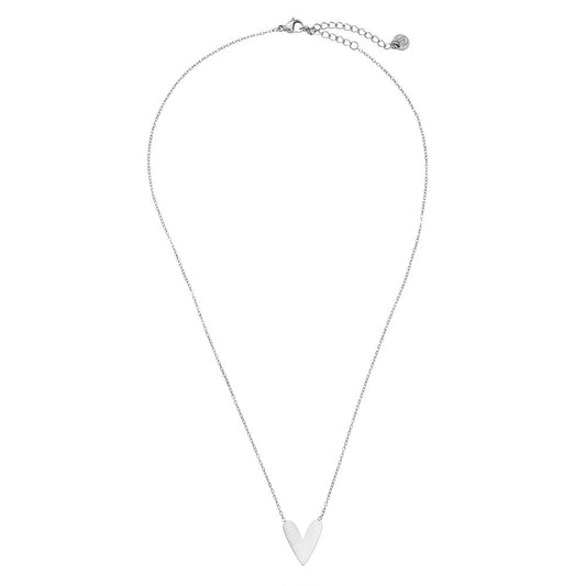 Cool Heart Ketting Zilver