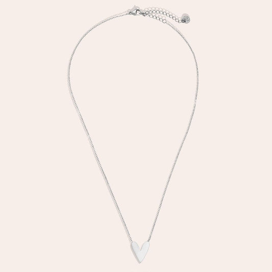 Cool Heart Ketting Zilver