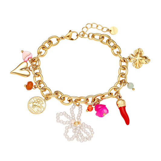 Armband Met Bedels - Goud