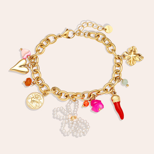 Armband Met Bedels - Goud