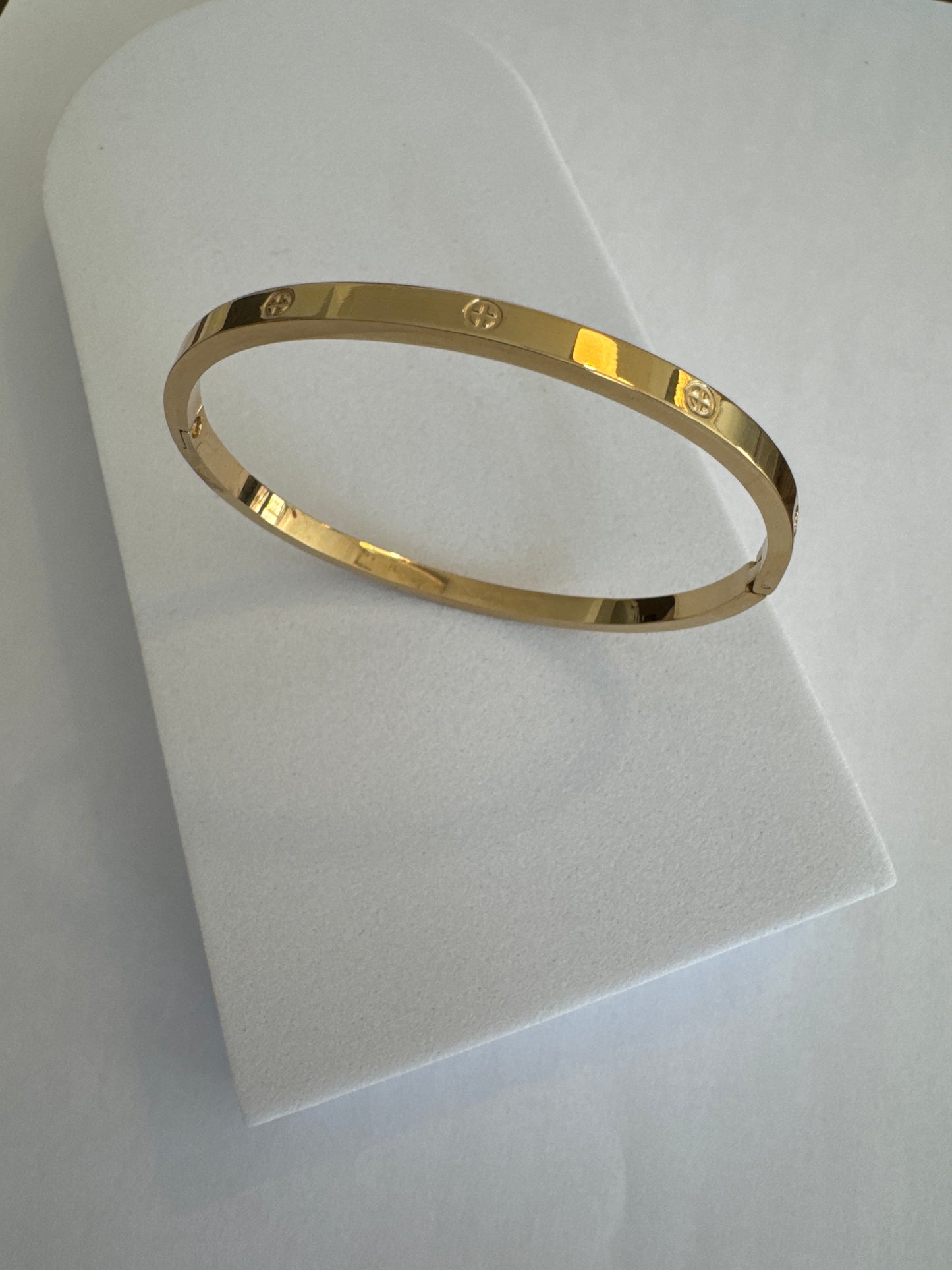 Smalle Edelstaal Armband Met Schroef