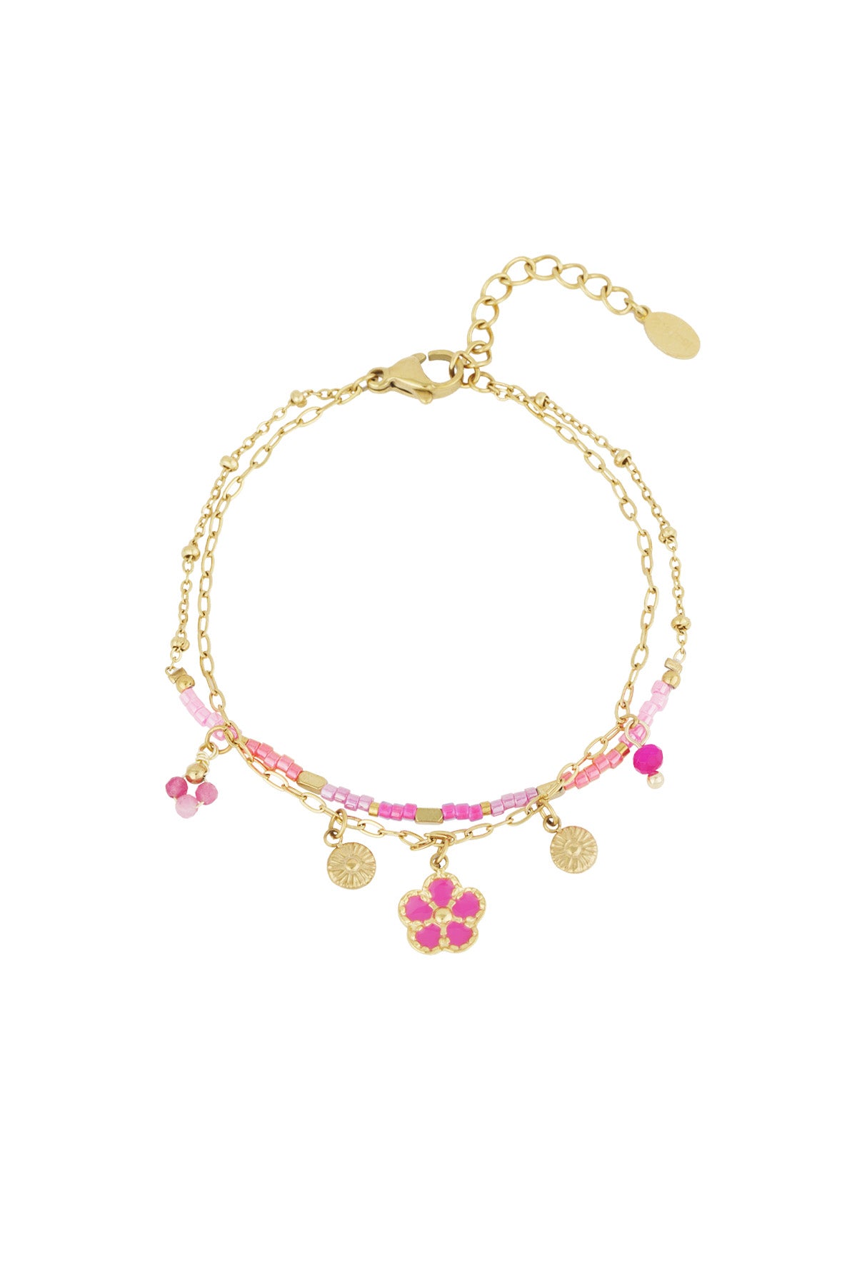Armband Pink dream - Gold color