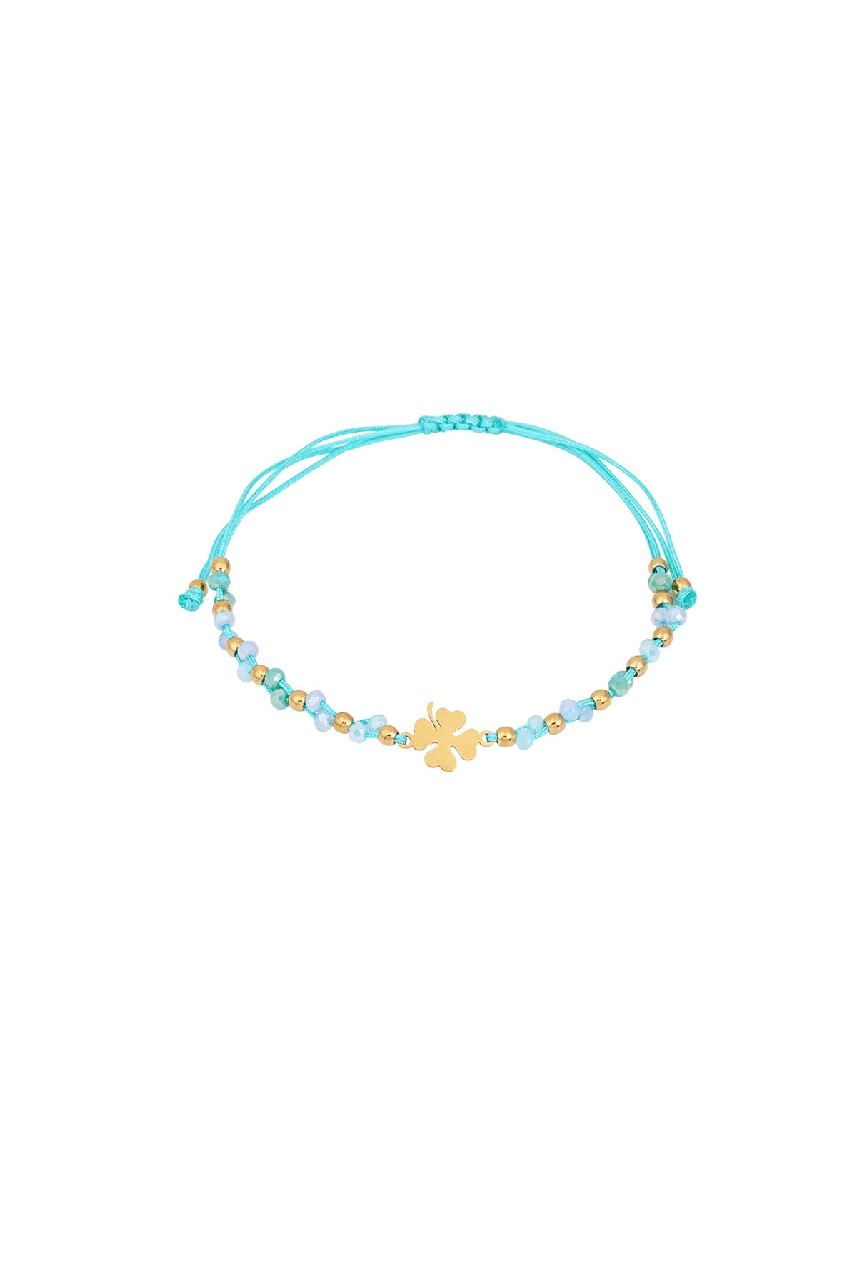 Armband Lucky charm - Blue & gold color