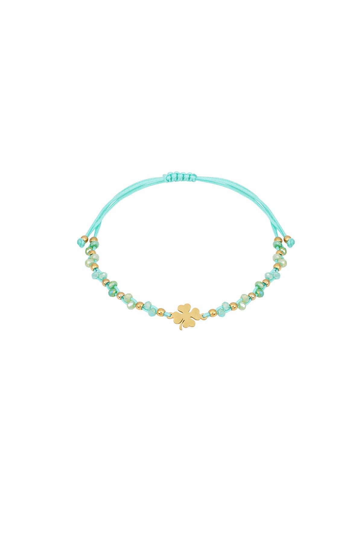 Armband Lucky charm - Green & gold color