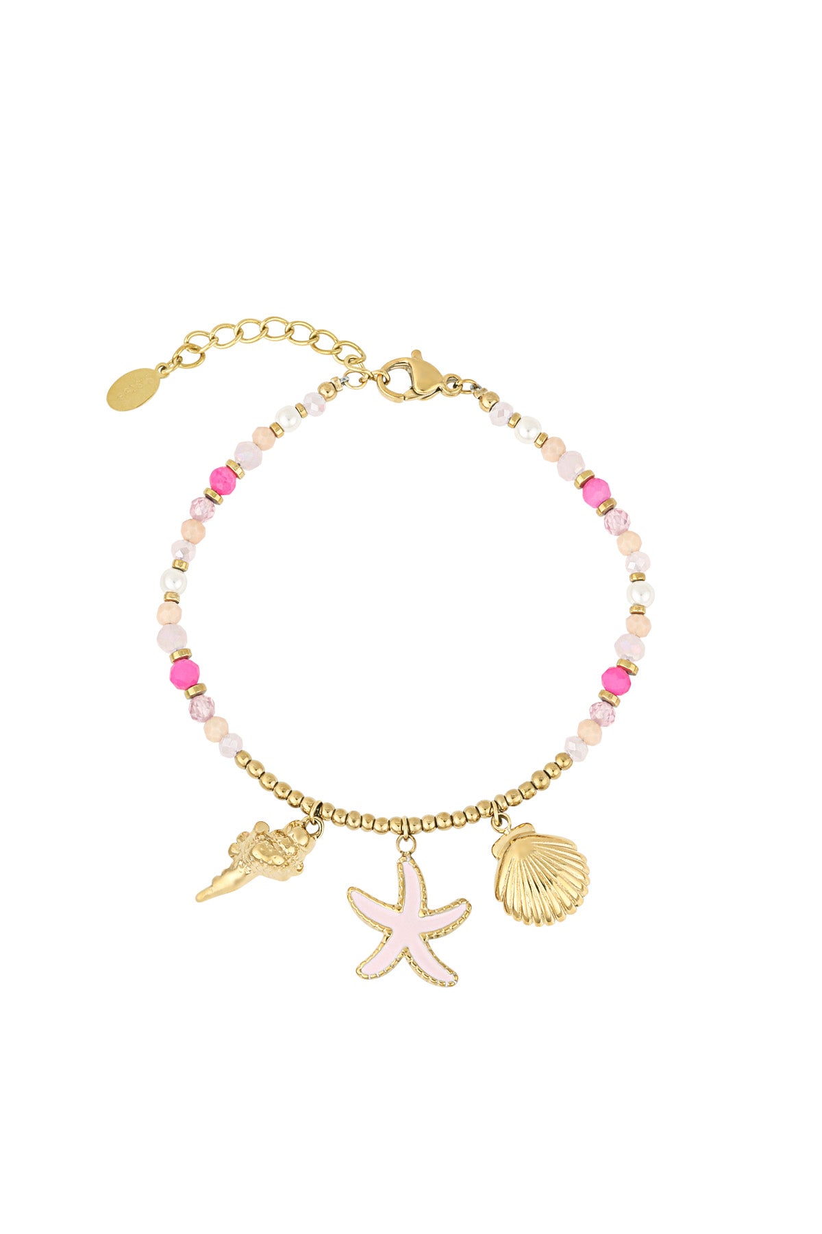 Armband Pink beach babe - Rose gold color