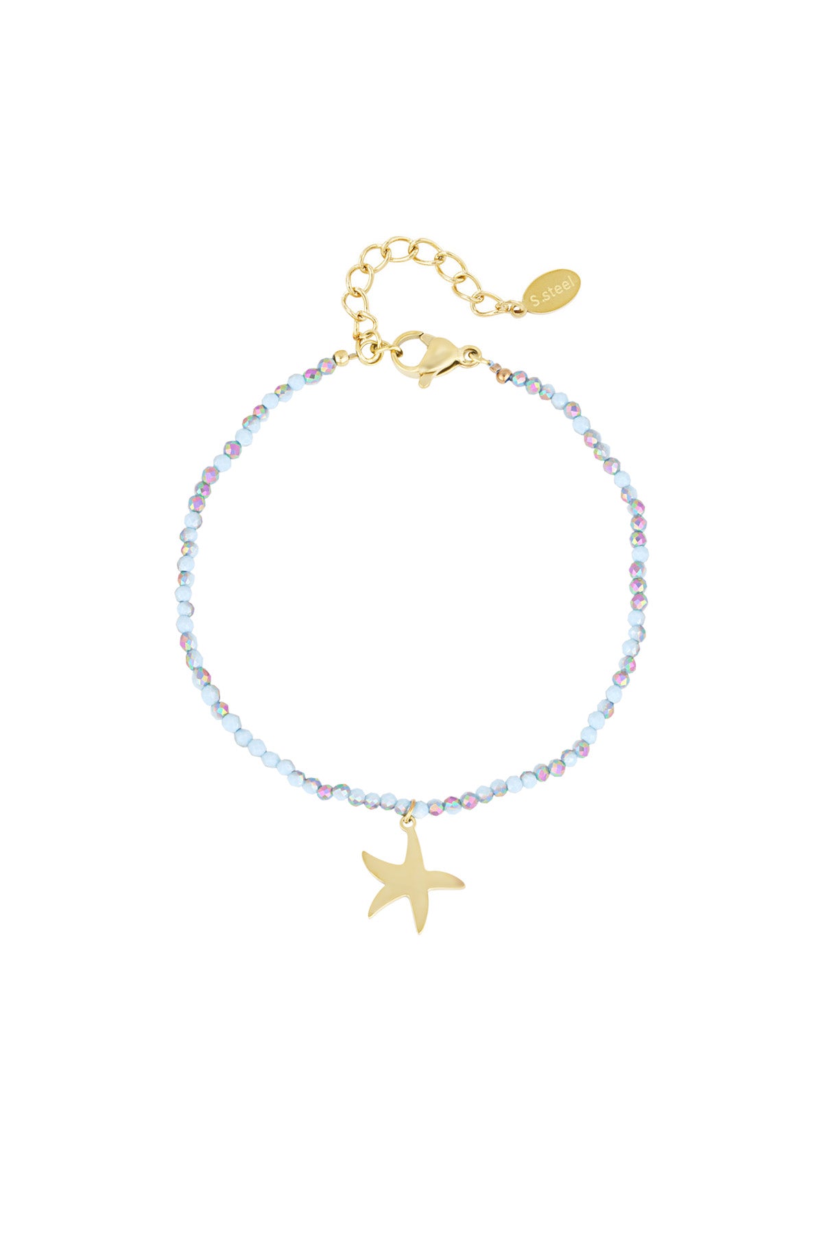 Armband Colorful starfish - Light blue