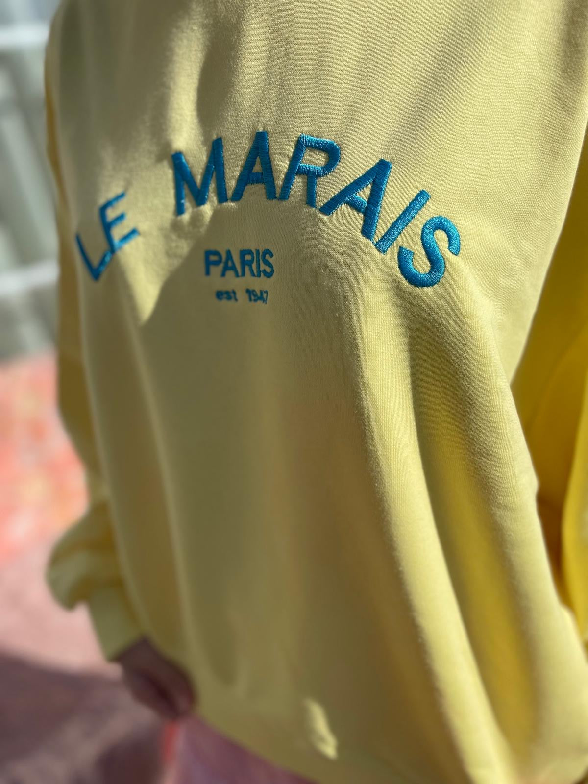 Gele "Le Marais" sweater