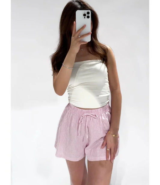 Nami Linnen Short - Roze