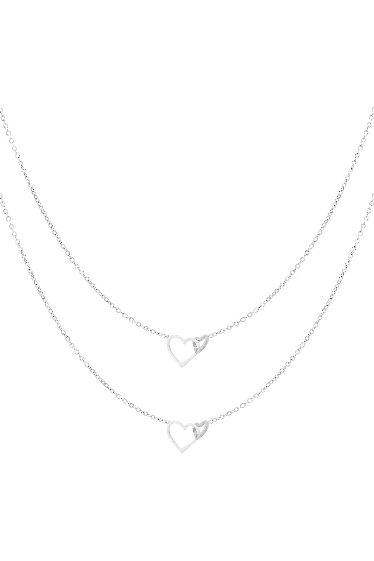 Ketting Eternal love - Silver color color