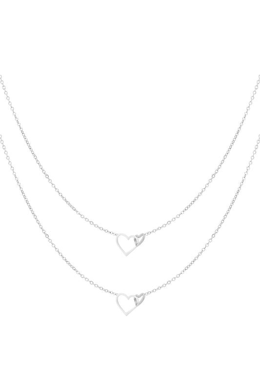 Ketting Eternal love - Silver color color