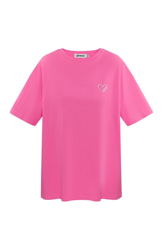 T-shirt T - Fuchsia