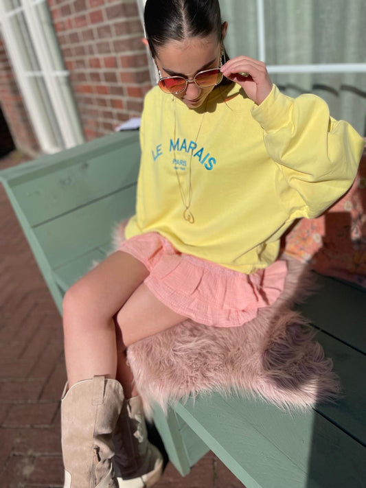 Gele "Le Marais" sweater