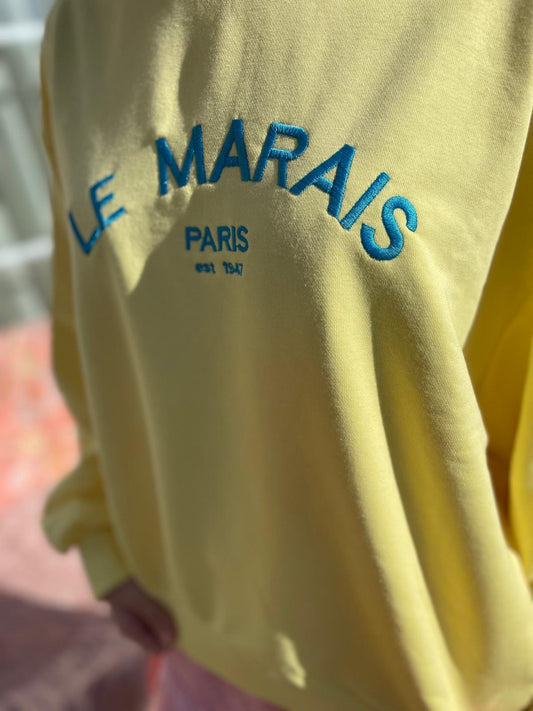 Gele "Le Marais" sweater